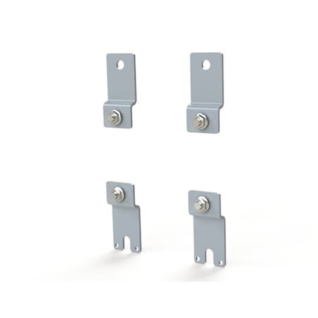 Saginaw Control & Engineering Mounting Kit, 3-1/4 in. H x 2 in. W x 0.51 in. L, Carbon Steel SCE-N3RMFK4